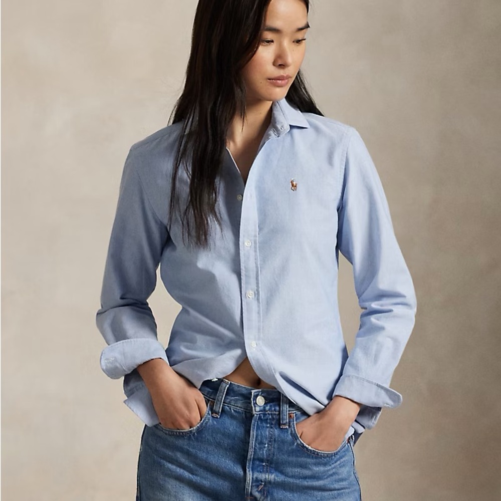 Ralph Lauren Light Blue Custom Fit Shirt